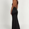 Harper One Shoulder Gown - Black