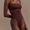 Saria High Waist Shapewear Briefs - Espresso