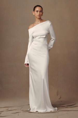 Avery Long Sleeve Maxi Dress - Ivory