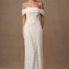 Priyanka Daisy Beaded Off Shoulder Wedding Gown - White