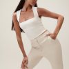 Linley Recycled Nylon Long Line Top - White
