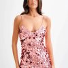 Romilly Sequin Mini Dress - Candy Pink