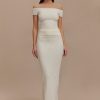 Mathilde Ribbed Knit Maxi Skirt - Ivory