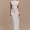 Elliot High Neck Sleeveless Maxi Dress - White
