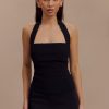 Amelita Suiting Halter Top - Black