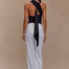 Catelyn Asymmetrical Scuba Jersey Top - Black