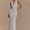 Kassidy Peached Jersey Maxi Dress - Ivory