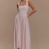 Sharon Scuba Jersey Midi Dress - Ballet Pink