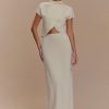 Eris Scuba Jersey Maxi Skirt - Ivory