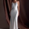 Saylor Satin Slip Maxi Dress - Ivory