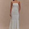 Finley Pointelle Knit Maxi Dress - Ivory