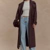 Marc Faux Suede Coat - Cocoa Chocolate
