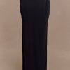 Judy Slinky And Mesh Maxi Skirt - Black