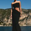 Jasiel Strapless Knit Maxi Dress - Black