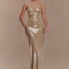 Winston Strapless Sequin Maxi Dress - Taupe