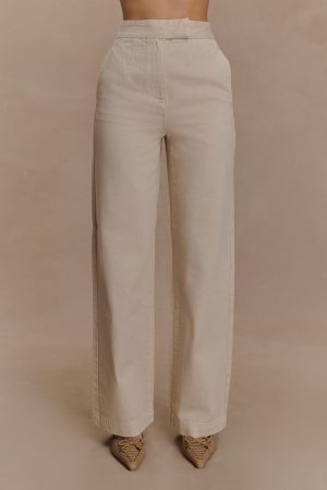 Rayne Wide Leg Denim Jeans - Stone Wash