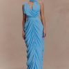 Alex Chiffon Maxi Dress - Blue