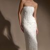 Gemma Strapless Embellished Maxi Dress - Ivory