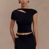 Haven Slinky Twist Top - Black