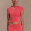 Haven Slinky Twist Top - Coral