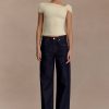 Kinsley Slinky Top With Hardware - Pale Lemon