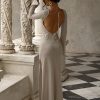 Atticus Knit Maxi Dress With Sequin - Gold