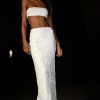 Cosette Sequin Maxi Skirt - White