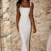 Adoria Sequin Cut Out Maxi Dress - White